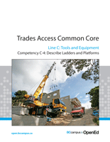 Trades Access Common Core: Line C-4: Describe Ladders and Platforms
