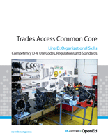 Trades Access Common Core: Line D-4: Use Codes, Regulations and Standards